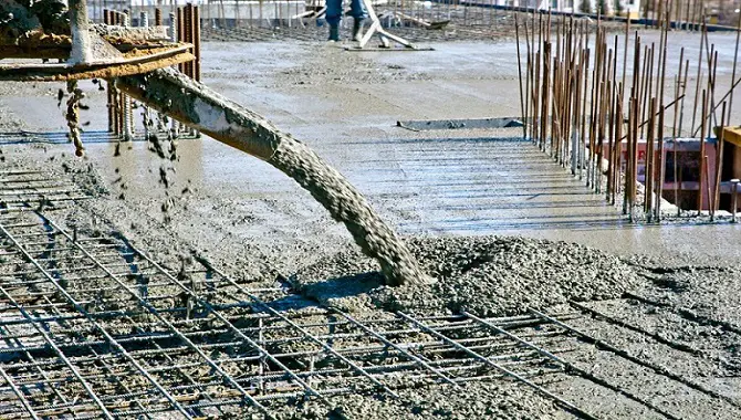 Filling With Concrete