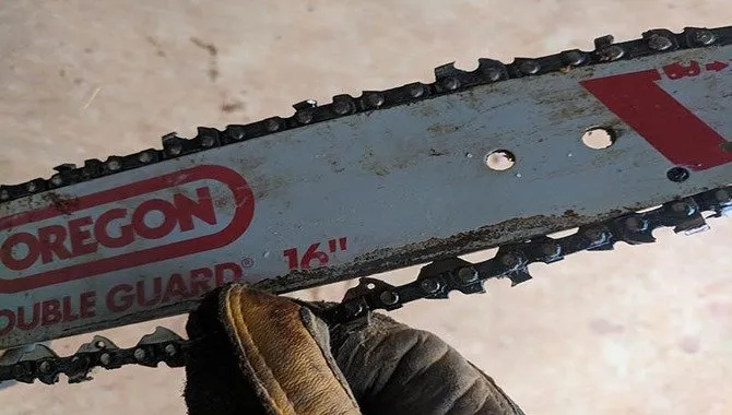 Adjust The Tension On The Saw Chain
