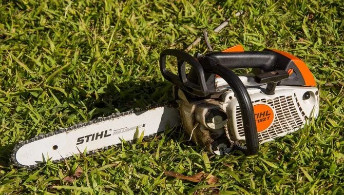 Chainsaws Used To Stope While Running