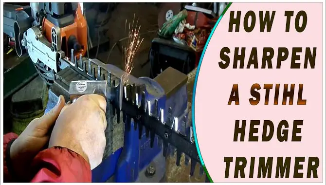 How To Sharpen A Stihl Hedge Trimmer