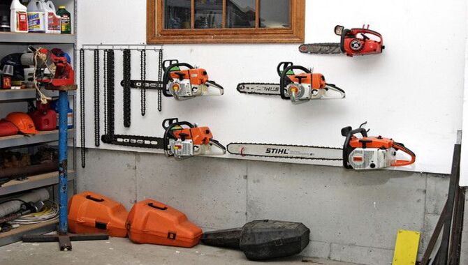 Place Your Chainsaw On A Shelf