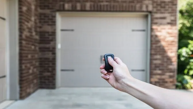 How Can I Open A Garage Door Without A Remote
