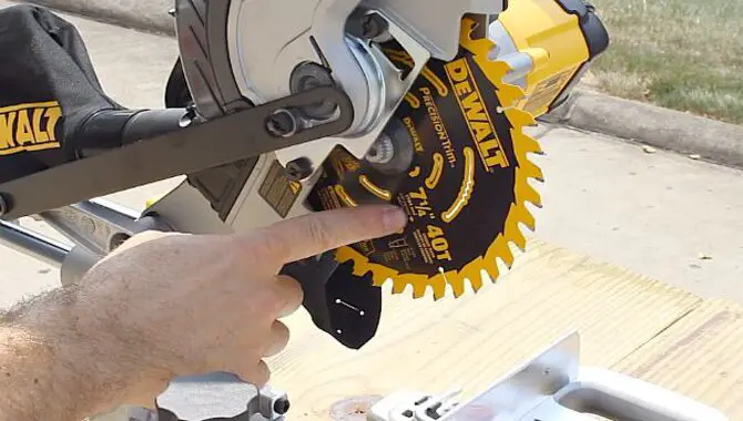 How Do I Remove The Blade From My Dewalt Miter Saw?