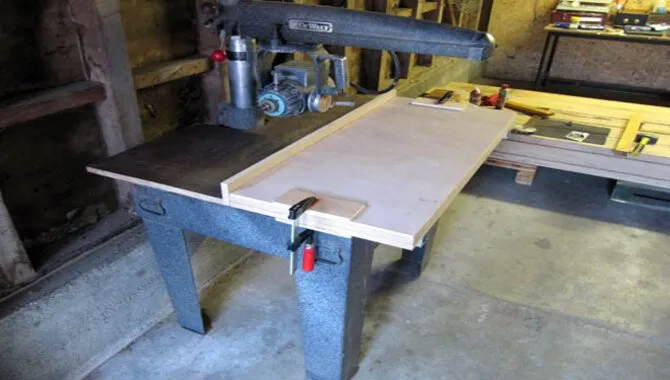 How Do You Make A New Table For A Radial Arm Saw