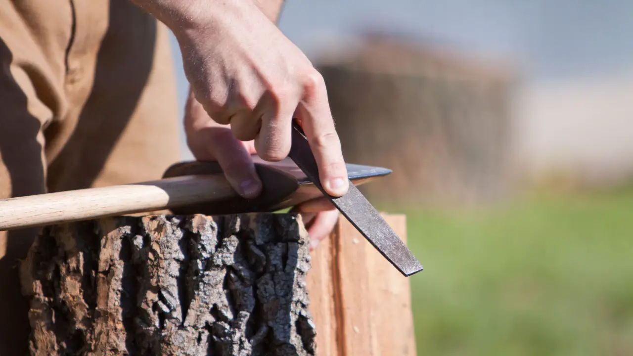 7 Simple Steps On How To Sharpen An Axe With A Bastard File