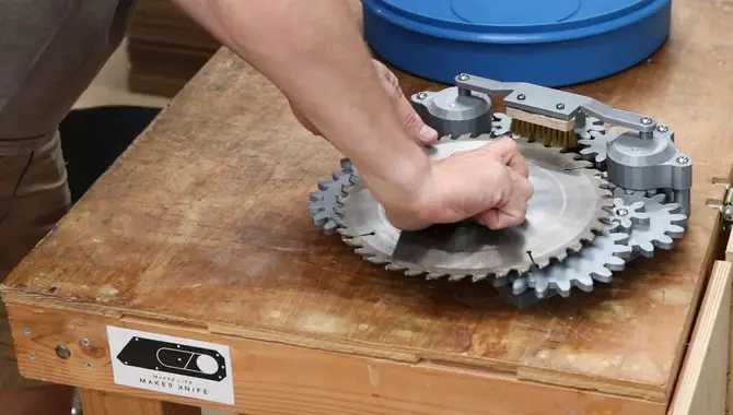 Gently Scrub The Blade With A Wood Scrubber Or Stiff Brush