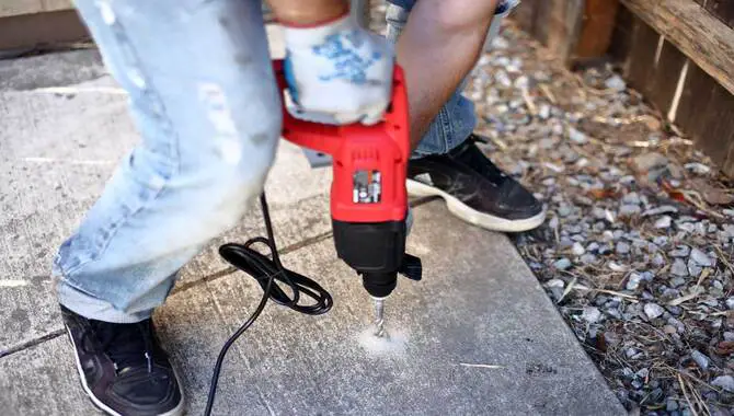 How To Drill A 1-inch Hole In The Concrete [Step By Step]