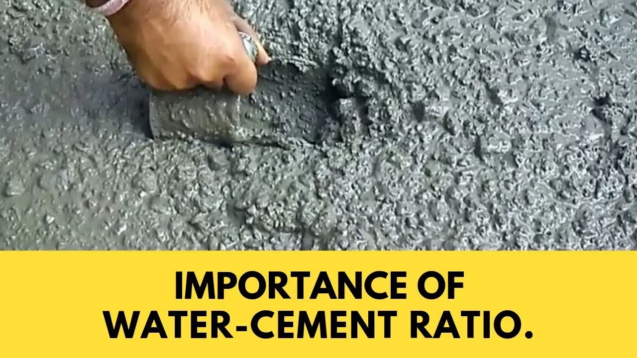 The Importance Of Water-Cement Ratio In Concrete Mixing