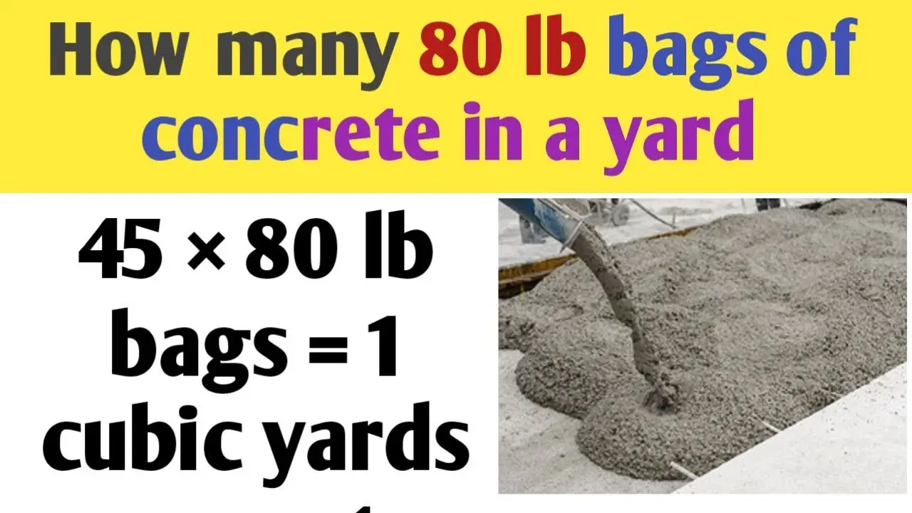 How Many 80lb Bags Of Concrete In A Yard - Explained In Details