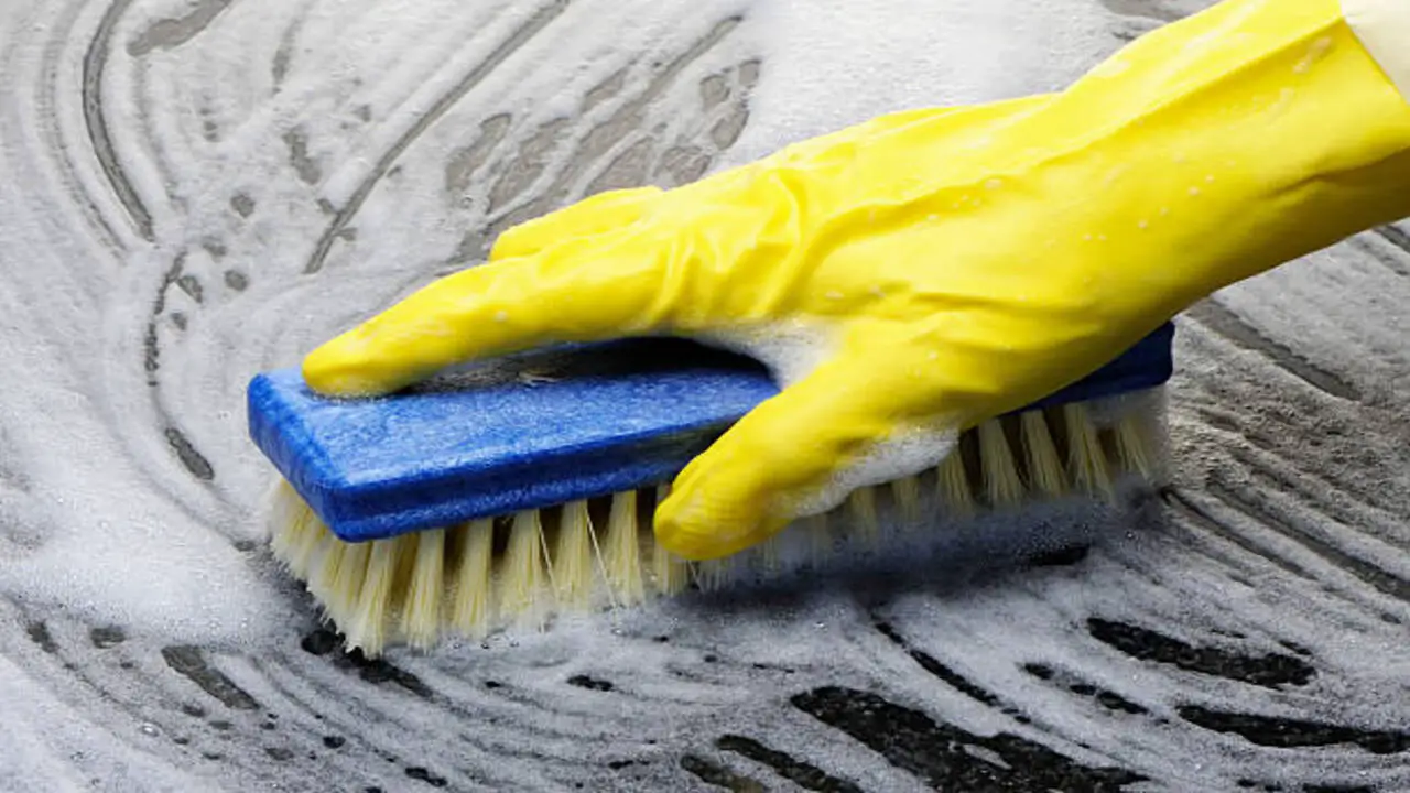 Scrub The Area With A Brush