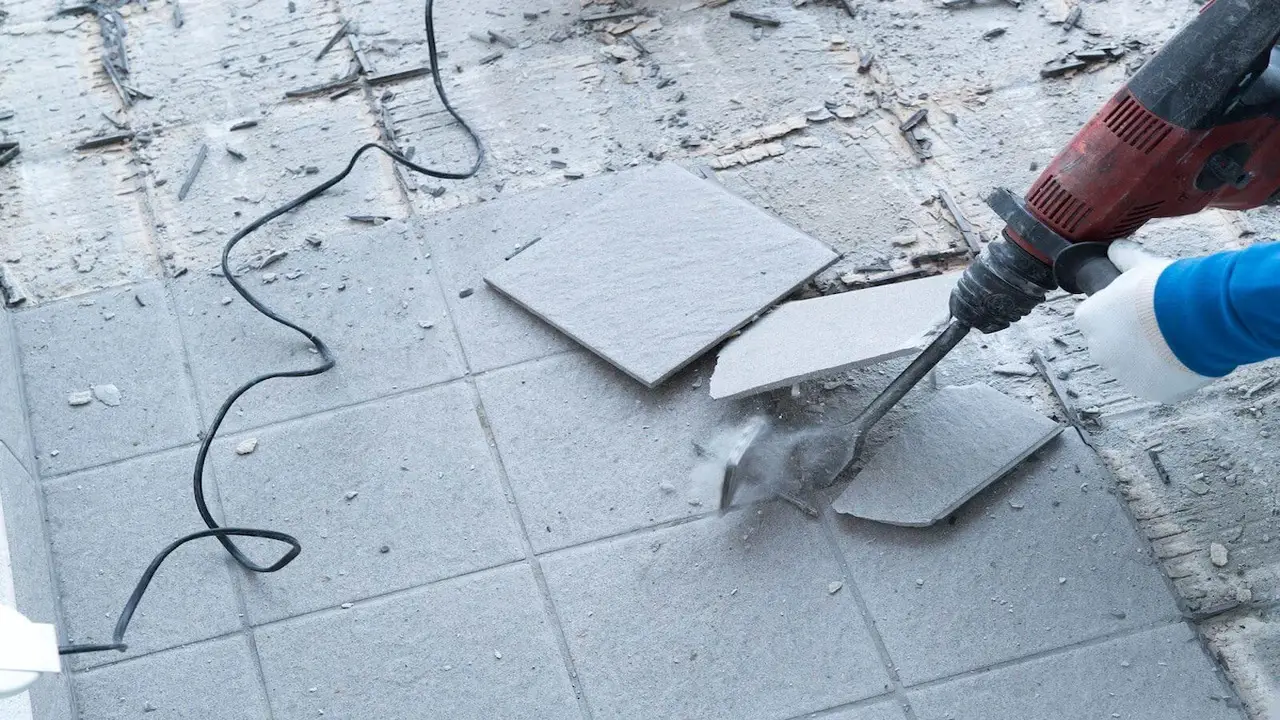 Remove Any Remaining Adhesive Or Mortar From The Concrete
