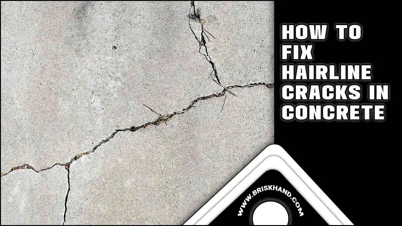 How To Fix Hairline Cracks In Concrete